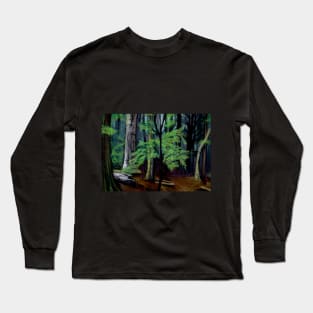 Dawn forest in pastel Long Sleeve T-Shirt